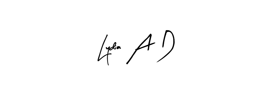 Use a signature maker to create a handwritten signature online. With this signature software, you can design (Arty Signature) your own signature for name Lydia A D. Lydia A D signature style 8 images and pictures png