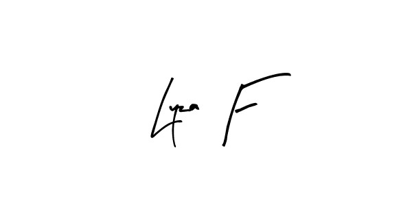 Lyza F stylish signature style. Best Handwritten Sign (Arty Signature) for my name. Handwritten Signature Collection Ideas for my name Lyza F. Lyza F signature style 8 images and pictures png
