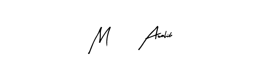 How to make M <3 Awahib signature? Arty Signature is a professional autograph style. Create handwritten signature for M <3 Awahib name. M <3 Awahib signature style 8 images and pictures png