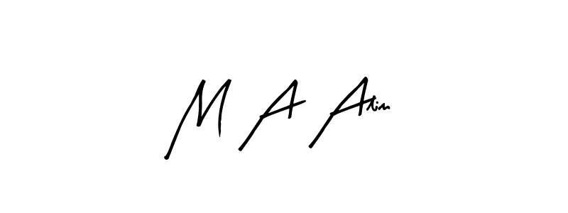 Design your own signature with our free online signature maker. With this signature software, you can create a handwritten (Arty Signature) signature for name M A Alim. M A Alim signature style 8 images and pictures png