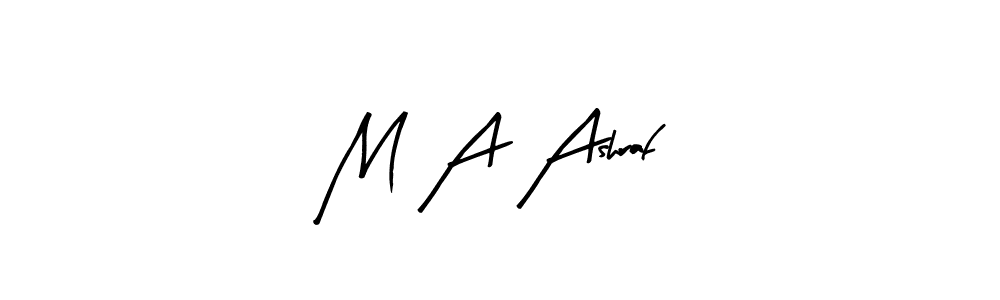 Design your own signature with our free online signature maker. With this signature software, you can create a handwritten (Arty Signature) signature for name M A Ashraf. M A Ashraf signature style 8 images and pictures png