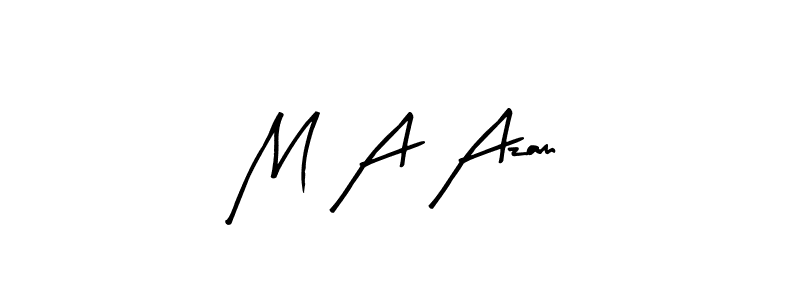 Similarly Arty Signature is the best handwritten signature design. Signature creator online .You can use it as an online autograph creator for name M A Azam. M A Azam signature style 8 images and pictures png