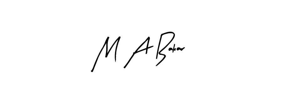 Design your own signature with our free online signature maker. With this signature software, you can create a handwritten (Arty Signature) signature for name M A Bakar. M A Bakar signature style 8 images and pictures png