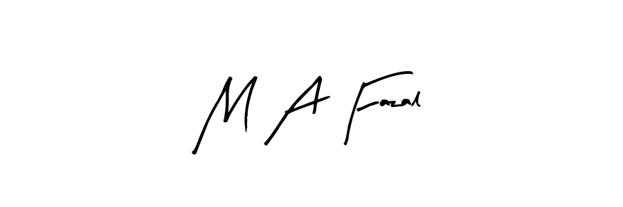 M A Fazal stylish signature style. Best Handwritten Sign (Arty Signature) for my name. Handwritten Signature Collection Ideas for my name M A Fazal. M A Fazal signature style 8 images and pictures png