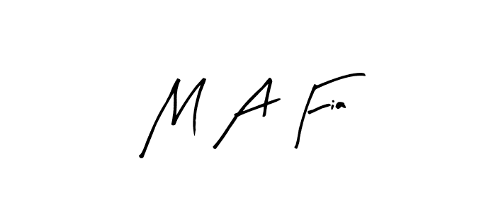 How to make M A Fia signature? Arty Signature is a professional autograph style. Create handwritten signature for M A Fia name. M A Fia signature style 8 images and pictures png