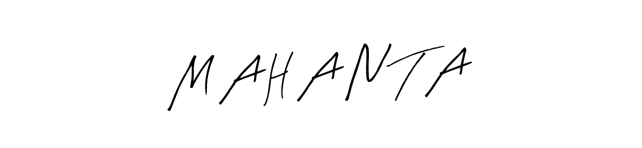 How to make M A H A N T A signature? Arty Signature is a professional autograph style. Create handwritten signature for M A H A N T A name. M A H A N T A signature style 8 images and pictures png