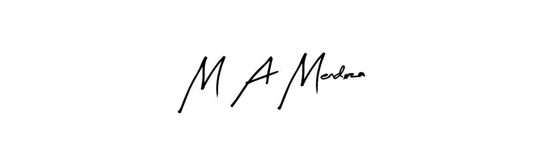 This is the best signature style for the M A Mendoza name. Also you like these signature font (Arty Signature). Mix name signature. M A Mendoza signature style 8 images and pictures png