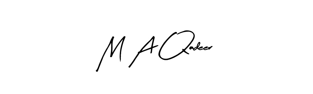 It looks lik you need a new signature style for name M A Qadeer. Design unique handwritten (Arty Signature) signature with our free signature maker in just a few clicks. M A Qadeer signature style 8 images and pictures png