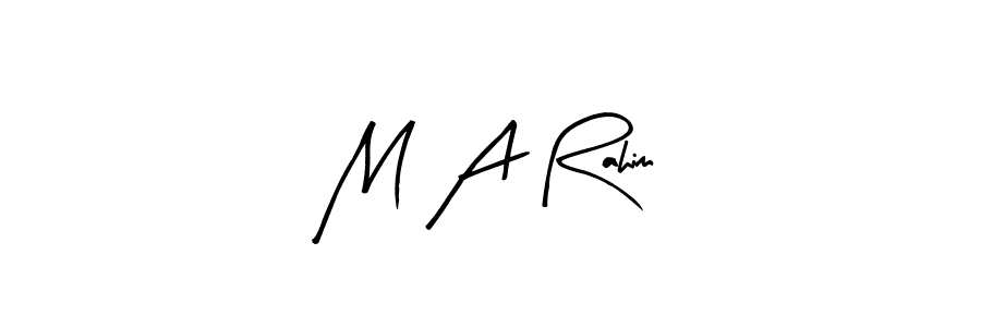 Design your own signature with our free online signature maker. With this signature software, you can create a handwritten (Arty Signature) signature for name M A Rahim. M A Rahim signature style 8 images and pictures png