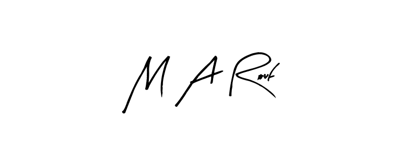 if you are searching for the best signature style for your name M A Rouf. so please give up your signature search. here we have designed multiple signature styles  using Arty Signature. M A Rouf signature style 8 images and pictures png