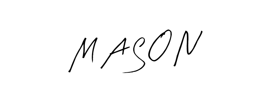 The best way (Arty Signature) to make a short signature is to pick only two or three words in your name. The name M A S O N include a total of six letters. For converting this name. M A S O N signature style 8 images and pictures png