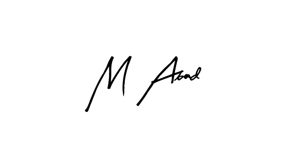 Use a signature maker to create a handwritten signature online. With this signature software, you can design (Arty Signature) your own signature for name M Abad. M Abad signature style 8 images and pictures png