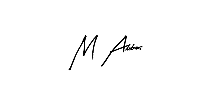 The best way (Arty Signature) to make a short signature is to pick only two or three words in your name. The name M Abbas include a total of six letters. For converting this name. M Abbas signature style 8 images and pictures png