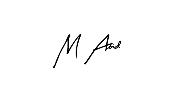 Design your own signature with our free online signature maker. With this signature software, you can create a handwritten (Arty Signature) signature for name M Abid. M Abid signature style 8 images and pictures png