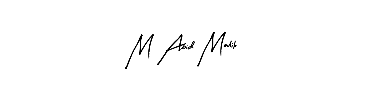 Use a signature maker to create a handwritten signature online. With this signature software, you can design (Arty Signature) your own signature for name M Abid Malik. M Abid Malik signature style 8 images and pictures png