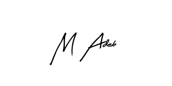 Here are the top 10 professional signature styles for the name M Adeb. These are the best autograph styles you can use for your name. M Adeb signature style 8 images and pictures png