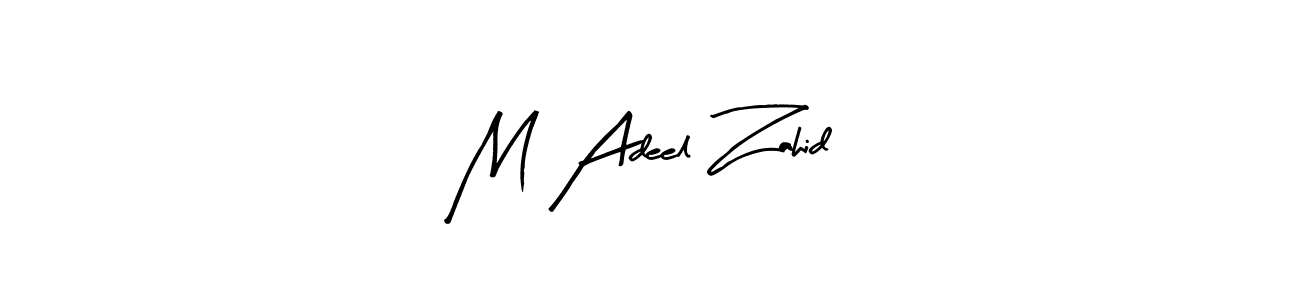 The best way (Arty Signature) to make a short signature is to pick only two or three words in your name. The name M Adeel Zahid include a total of six letters. For converting this name. M Adeel Zahid signature style 8 images and pictures png