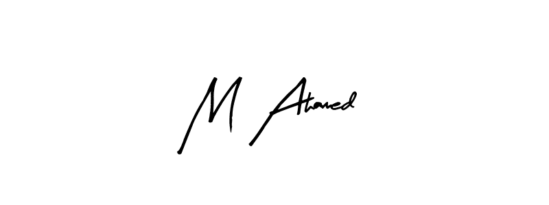 How to Draw M Ahamed signature style? Arty Signature is a latest design signature styles for name M Ahamed. M Ahamed signature style 8 images and pictures png