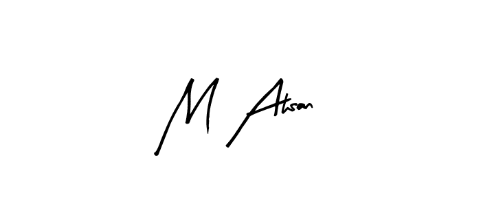 Here are the top 10 professional signature styles for the name M Ahsan. These are the best autograph styles you can use for your name. M Ahsan signature style 8 images and pictures png