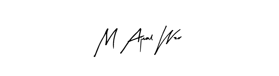 Here are the top 10 professional signature styles for the name M Ajmal Wzr. These are the best autograph styles you can use for your name. M Ajmal Wzr signature style 8 images and pictures png