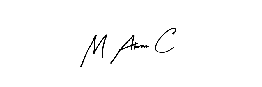 Here are the top 10 professional signature styles for the name M Akram C. These are the best autograph styles you can use for your name. M Akram C signature style 8 images and pictures png
