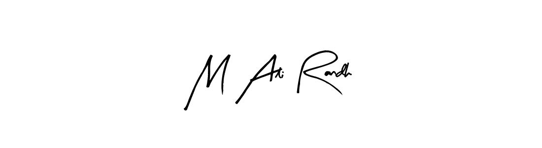 Also You can easily find your signature by using the search form. We will create M Ali Randh name handwritten signature images for you free of cost using Arty Signature sign style. M Ali Randh signature style 8 images and pictures png