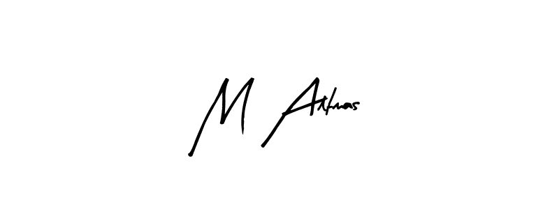 Similarly Arty Signature is the best handwritten signature design. Signature creator online .You can use it as an online autograph creator for name M Altmas. M Altmas signature style 8 images and pictures png