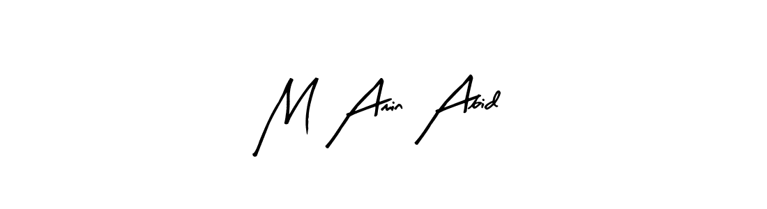 The best way (Arty Signature) to make a short signature is to pick only two or three words in your name. The name M Amin Abid include a total of six letters. For converting this name. M Amin Abid signature style 8 images and pictures png