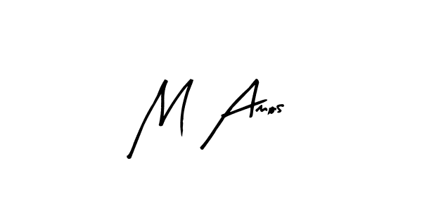 Create a beautiful signature design for name M Amos. With this signature (Arty Signature) fonts, you can make a handwritten signature for free. M Amos signature style 8 images and pictures png