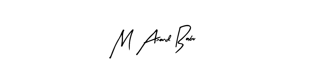 Make a beautiful signature design for name M Anand Babu. Use this online signature maker to create a handwritten signature for free. M Anand Babu signature style 8 images and pictures png