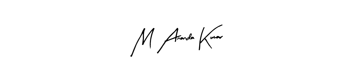 This is the best signature style for the M Ananda Kumar name. Also you like these signature font (Arty Signature). Mix name signature. M Ananda Kumar signature style 8 images and pictures png