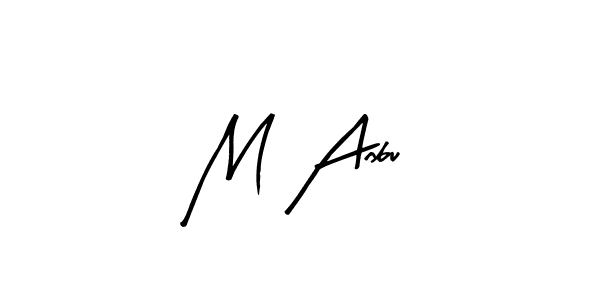 M Anbu stylish signature style. Best Handwritten Sign (Arty Signature) for my name. Handwritten Signature Collection Ideas for my name M Anbu. M Anbu signature style 8 images and pictures png