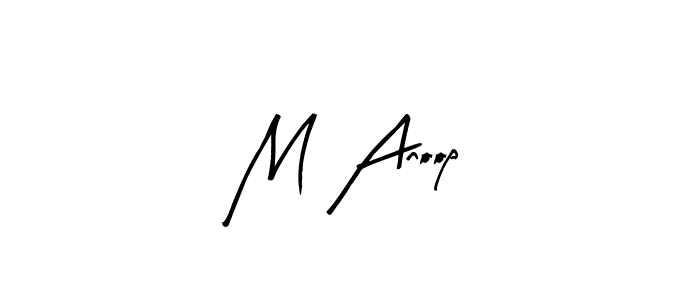 Best and Professional Signature Style for M Anoop. Arty Signature Best Signature Style Collection. M Anoop signature style 8 images and pictures png