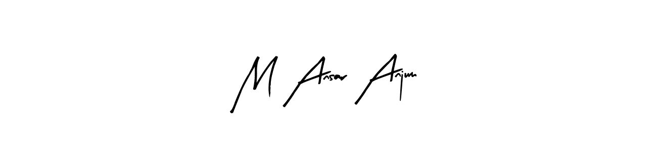 Make a beautiful signature design for name M Ansar Anjum. Use this online signature maker to create a handwritten signature for free. M Ansar Anjum signature style 8 images and pictures png