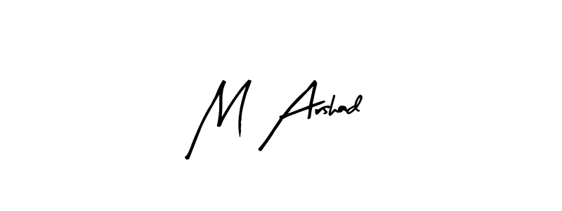 You should practise on your own different ways (Arty Signature) to write your name (M Arshad) in signature. don't let someone else do it for you. M Arshad signature style 8 images and pictures png