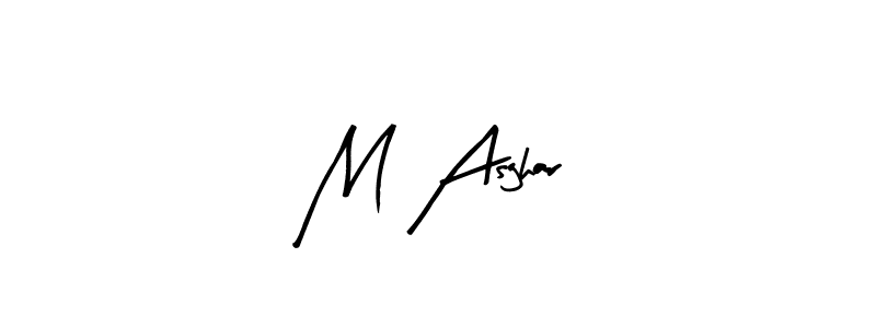 Make a beautiful signature design for name M Asghar. With this signature (Arty Signature) style, you can create a handwritten signature for free. M Asghar signature style 8 images and pictures png