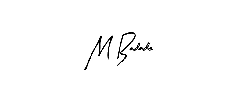 How to make M Badade signature? Arty Signature is a professional autograph style. Create handwritten signature for M Badade name. M Badade signature style 8 images and pictures png