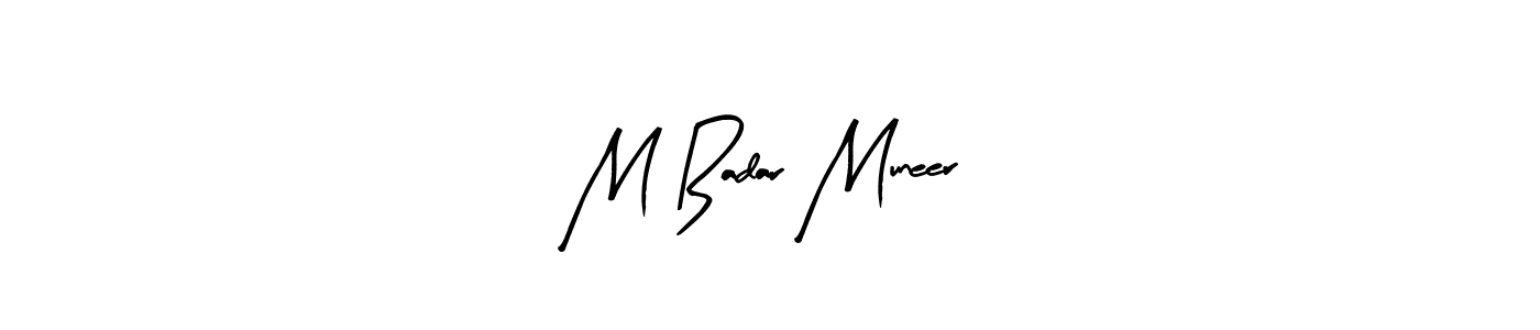 How to Draw M Badar Muneer signature style? Arty Signature is a latest design signature styles for name M Badar Muneer. M Badar Muneer signature style 8 images and pictures png