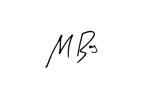 The best way (Arty Signature) to make a short signature is to pick only two or three words in your name. The name M Bag include a total of six letters. For converting this name. M Bag signature style 8 images and pictures png