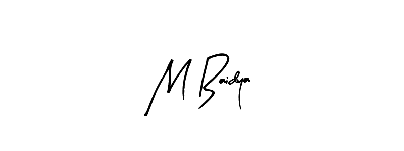 Make a beautiful signature design for name M Baidya. With this signature (Arty Signature) style, you can create a handwritten signature for free. M Baidya signature style 8 images and pictures png