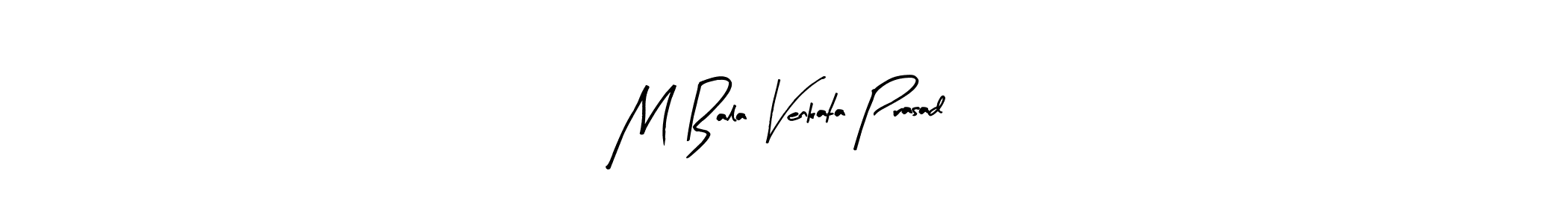 Similarly Arty Signature is the best handwritten signature design. Signature creator online .You can use it as an online autograph creator for name M Bala Venkata Prasad. M Bala Venkata Prasad signature style 8 images and pictures png