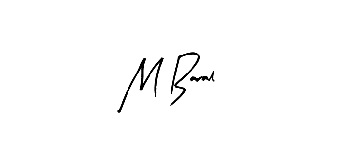 Best and Professional Signature Style for M Baral. Arty Signature Best Signature Style Collection. M Baral signature style 8 images and pictures png