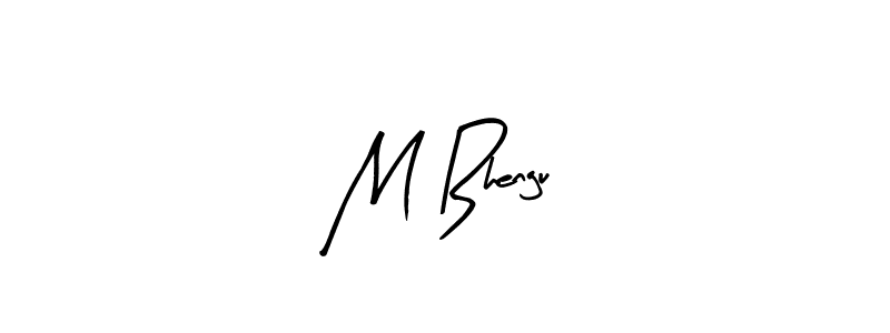 Best and Professional Signature Style for M Bhengu. Arty Signature Best Signature Style Collection. M Bhengu signature style 8 images and pictures png