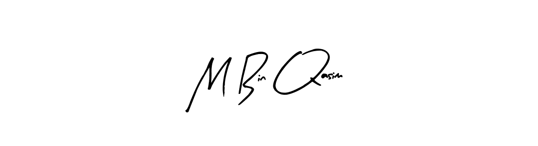 Design your own signature with our free online signature maker. With this signature software, you can create a handwritten (Arty Signature) signature for name M Bin Qasim. M Bin Qasim signature style 8 images and pictures png