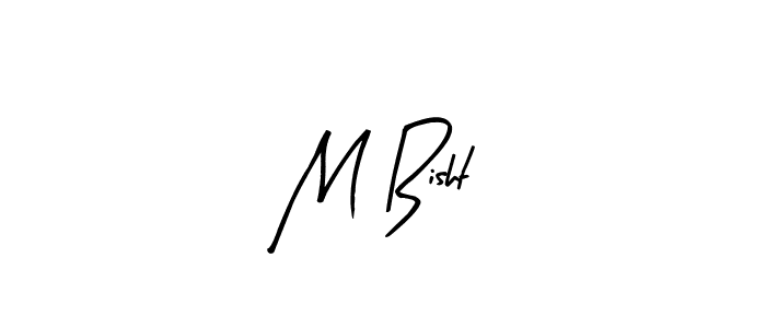 Arty Signature is a professional signature style that is perfect for those who want to add a touch of class to their signature. It is also a great choice for those who want to make their signature more unique. Get M Bisht name to fancy signature for free. M Bisht signature style 8 images and pictures png