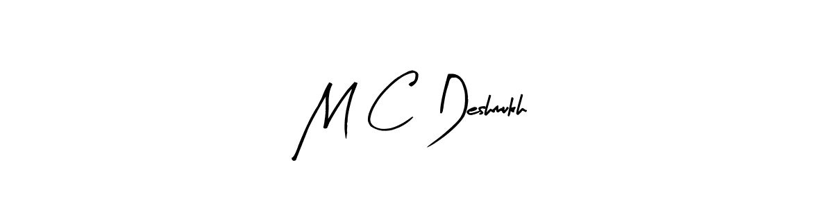 if you are searching for the best signature style for your name M C Deshmukh. so please give up your signature search. here we have designed multiple signature styles  using Arty Signature. M C Deshmukh signature style 8 images and pictures png