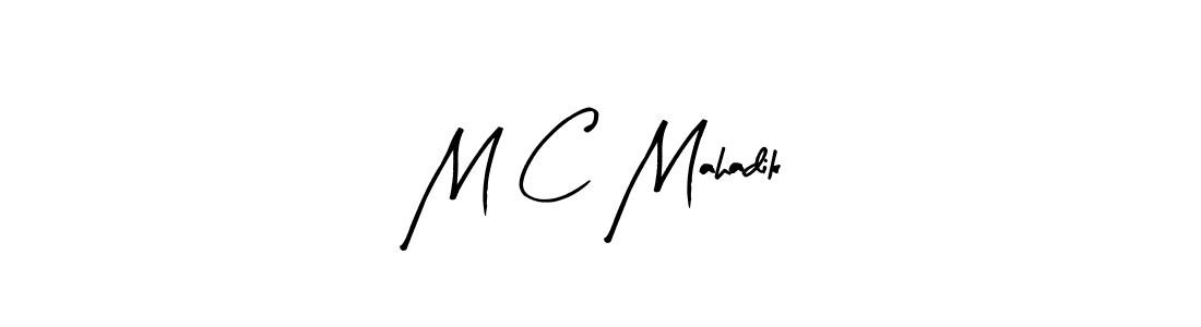 Make a beautiful signature design for name M C Mahadik. Use this online signature maker to create a handwritten signature for free. M C Mahadik signature style 8 images and pictures png