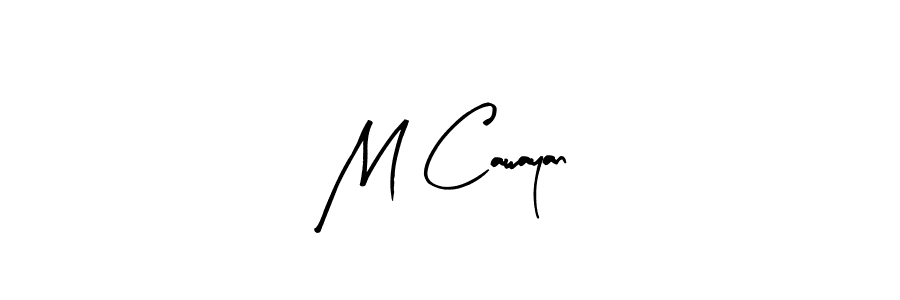 How to make M Cawayan signature? Arty Signature is a professional autograph style. Create handwritten signature for M Cawayan name. M Cawayan signature style 8 images and pictures png