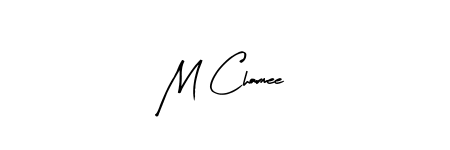 You should practise on your own different ways (Arty Signature) to write your name (M Charmee) in signature. don't let someone else do it for you. M Charmee signature style 8 images and pictures png