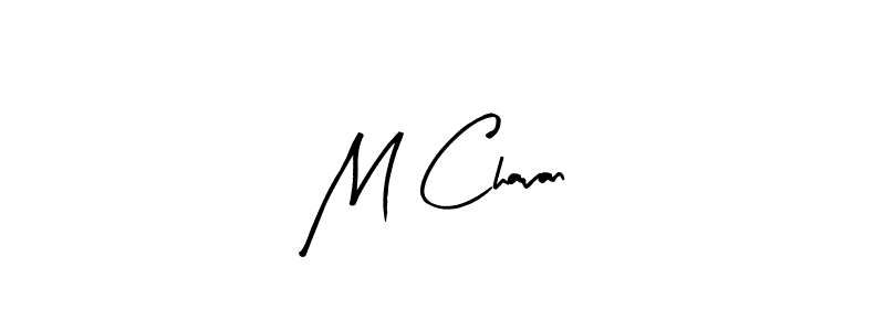 How to make M Chavan name signature. Use Arty Signature style for creating short signs online. This is the latest handwritten sign. M Chavan signature style 8 images and pictures png